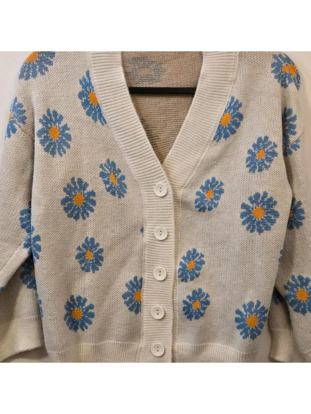Women's Multi and Cream Cardigan